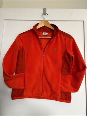 Lacoste Bright Orange Full-Zip Fleece Jacket